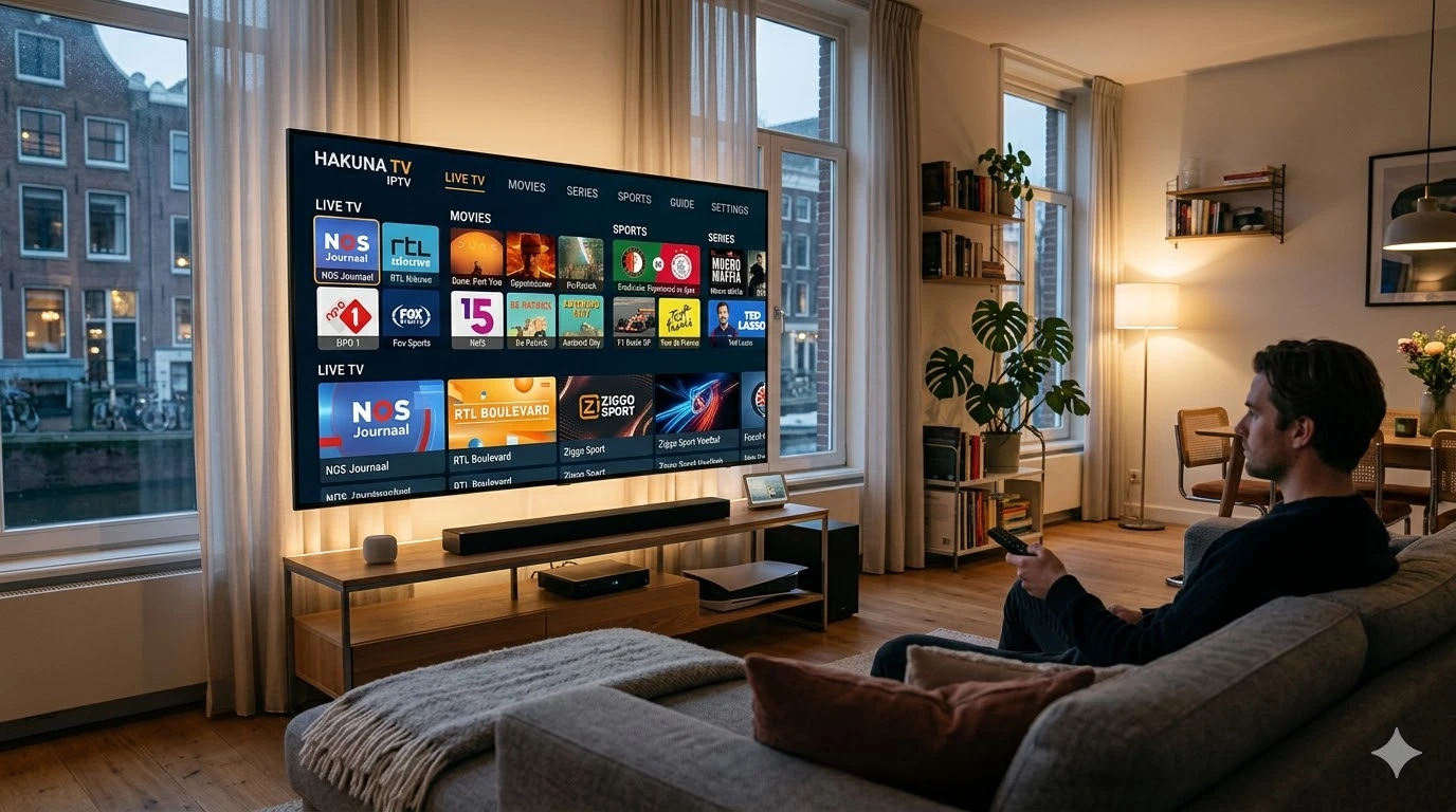 Hakuna TV IPTV Nederland installeren zenderlijst