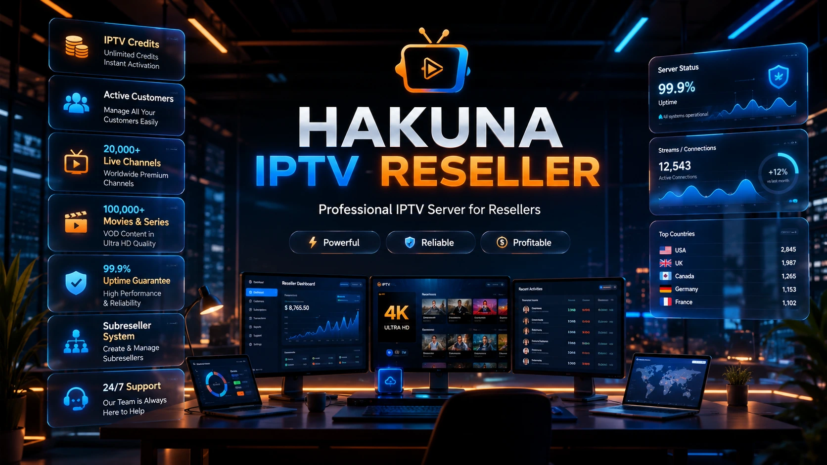 Hakuna IPTV Reseller Panel
